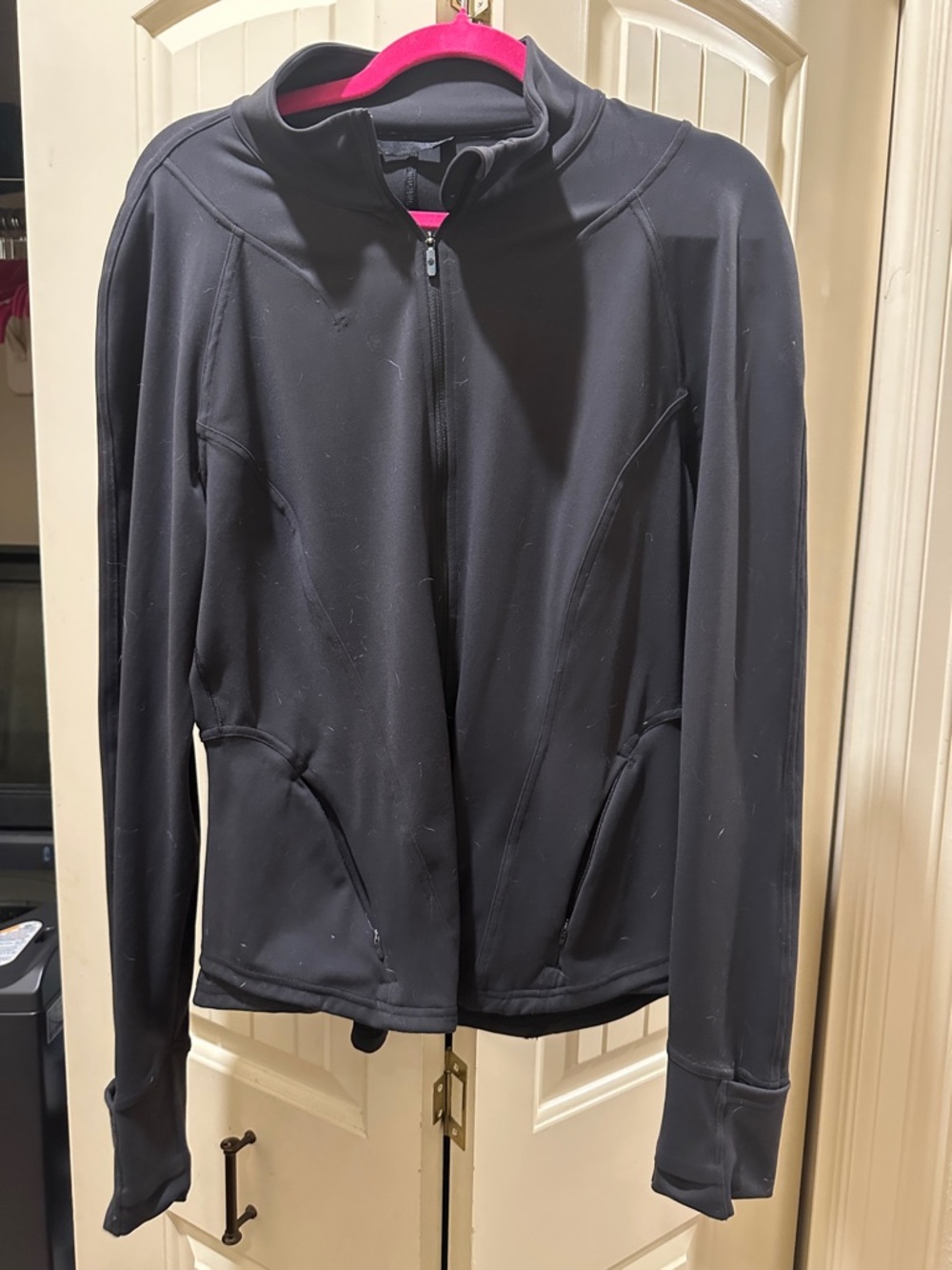 lululemon athletica Black Full-Zip Bomber Jacket